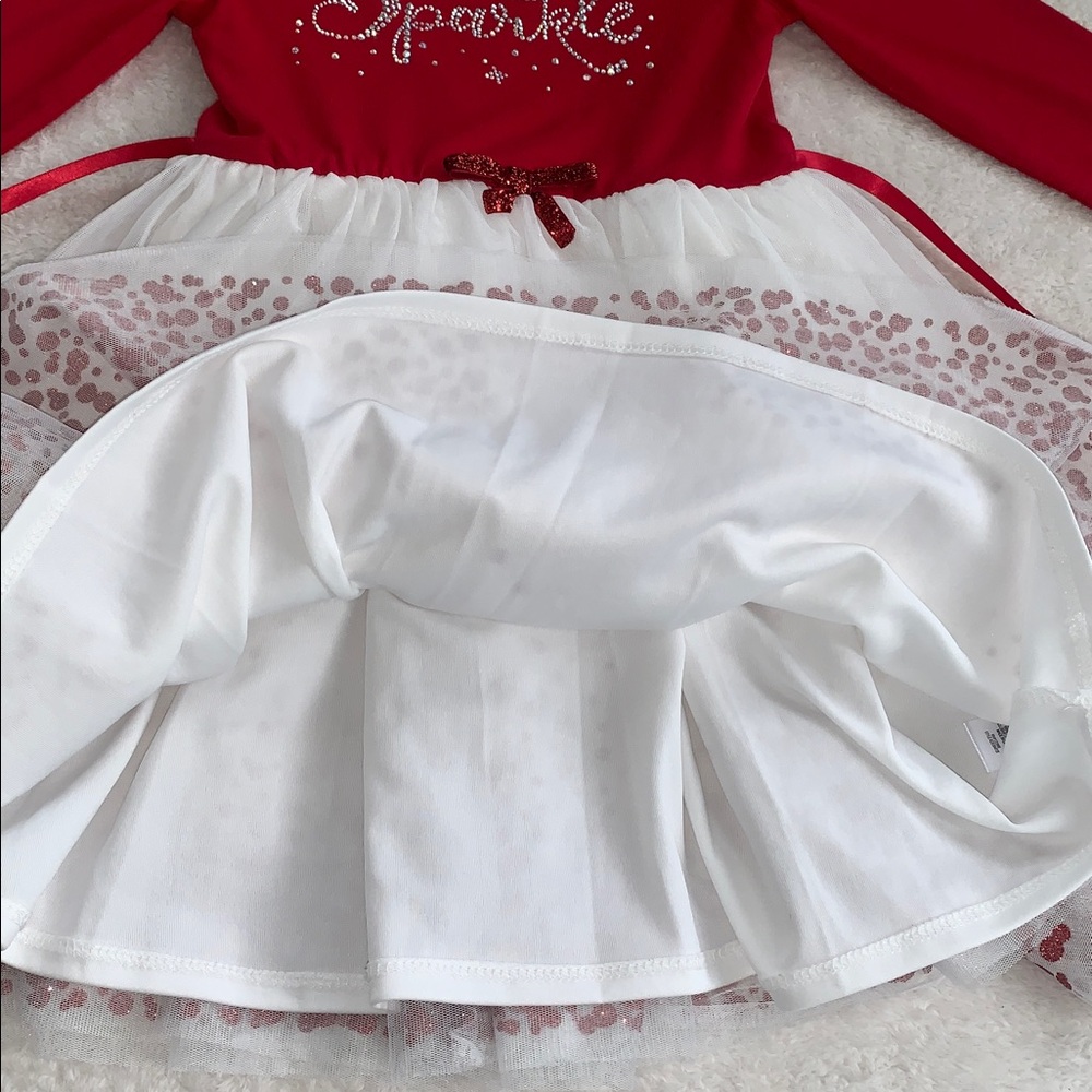 Zunie Red “Sparkle” Holiday Dress 6 EUC Christmas - Picture 9 of 12